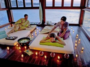 Massage Home Service in Bali in a private villa with professional therapist setup