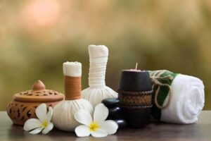 Massage Home Service in Bali in a private villa with professional therapist setup