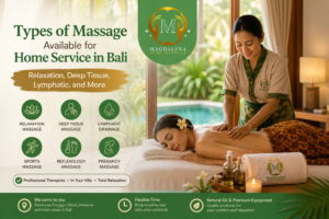 Professional home massage service in Bali with relaxation and deep tissue therapy at private villa